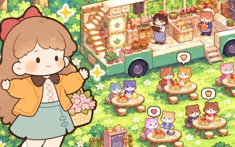 かわいい動物たちと料理づくりやお店の経営を楽しむほのぼのSLG「ちいさな森のごちそう屋」が配信！