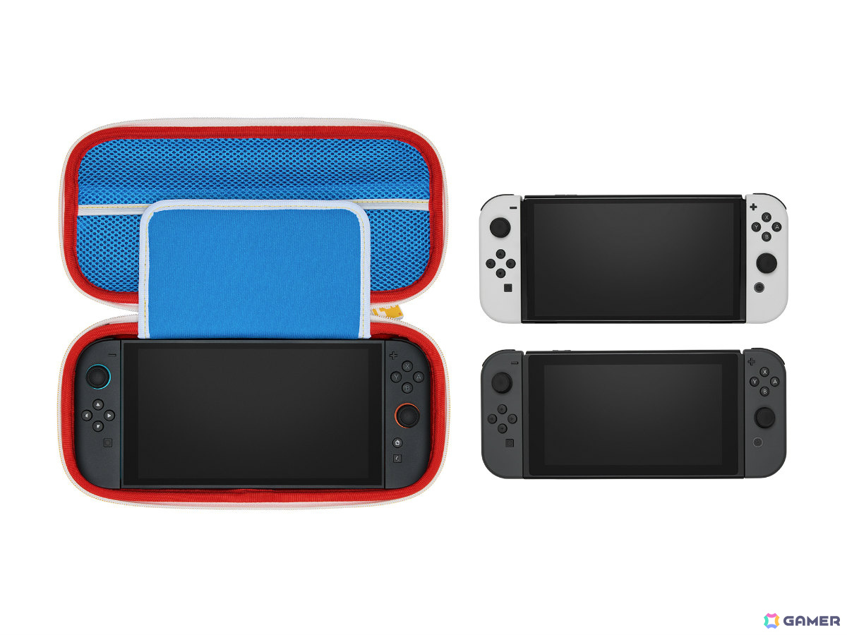 マリオがデザインされたSwitch 2向けプロテクションケースが11月18日に発売！ハテナブロックのチャームや内部に配置された隠れマリオタグにも注目の画像