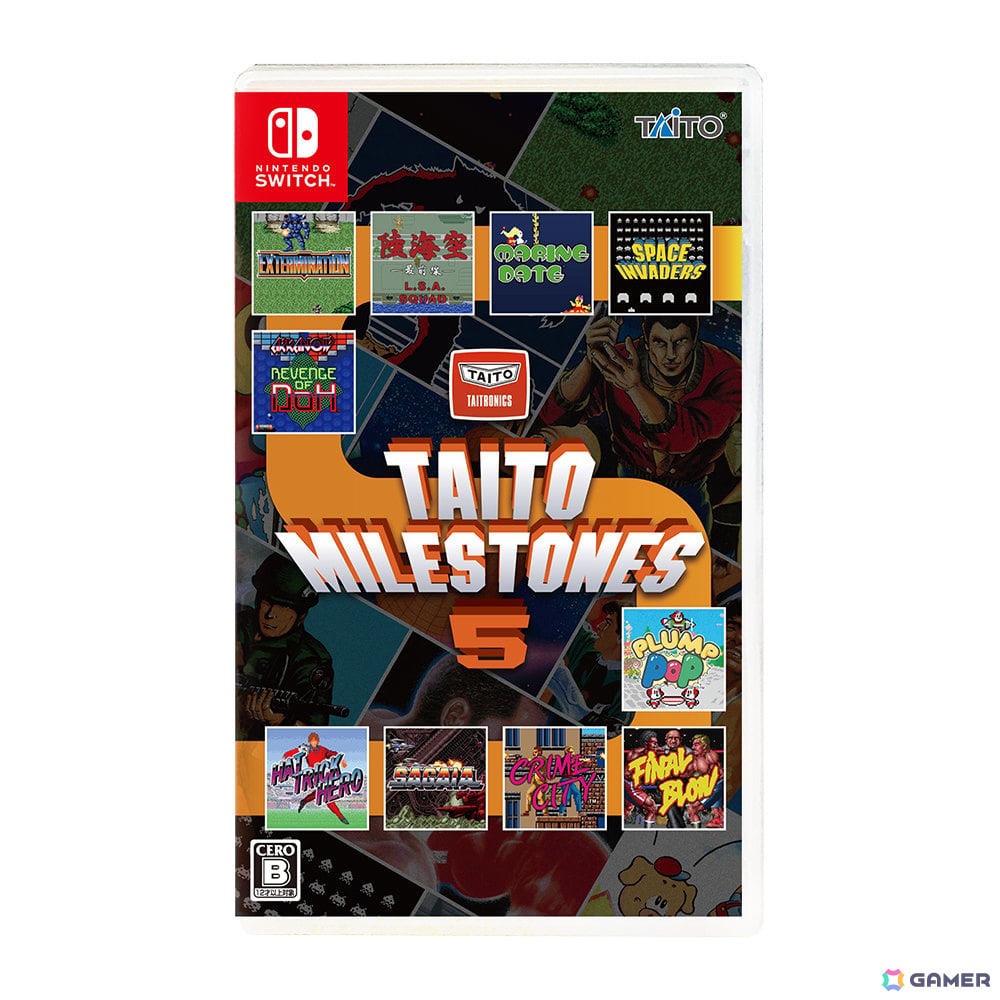 「タイトーマイルストーン5」が2027年1月28日に発売！「スペースインベーダー」や幻の3画面版「サーガイア」など10タイトルを収録の画像