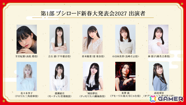 「ブシロード新春大発表会2027」出演者情報が公開！「少女☆歌劇 レヴュースタァライト」「バンドリ！」などのキャストが登場の画像6