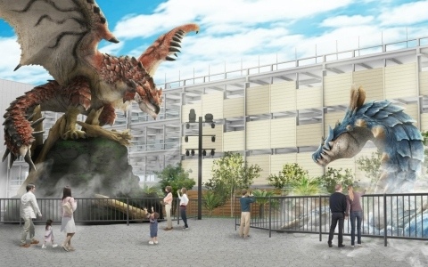 「モンスターハンター」リオレウスとラギアクルスの等身大立像が2027年4月にオープン予定の三井アウトレットパーク 福岡マリノアに登場！