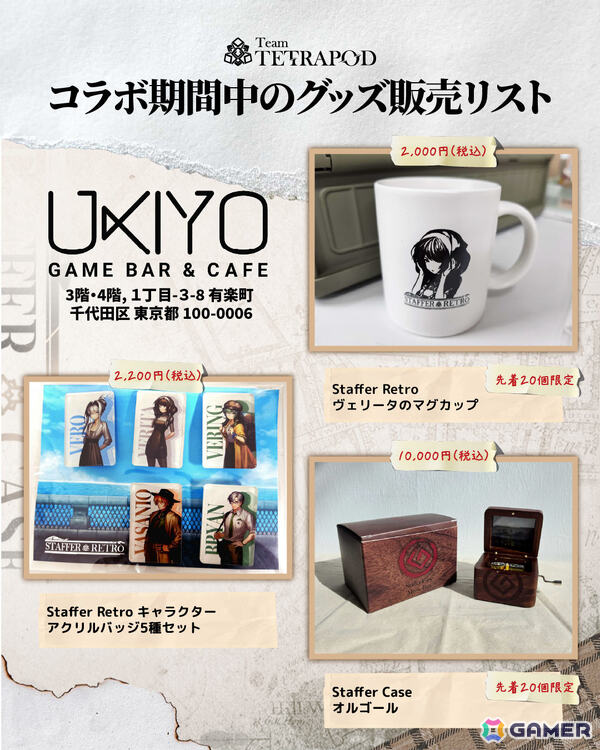超能力推理ADV「STAFFER」シリーズとUKIYO GAME BARのコラボが開催！「Staffer Case」の物語が始まった日を記念してオリジナルカクテル2種が登場の画像3